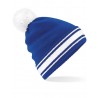 Winter hat - mod. B472:Bright Royal, 100% acrylic, White, One Size
